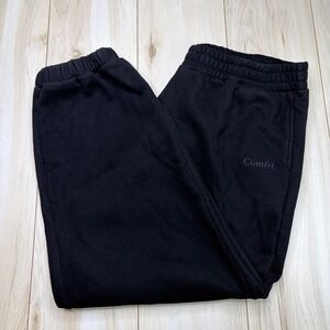 Comfrt Adult Oversized Jogger Sweatpants Black Size 3XL Y2K Comfort Performance